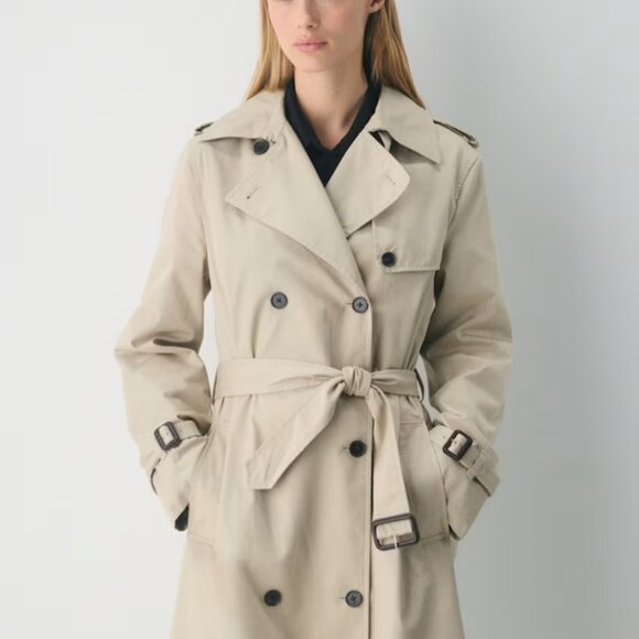 NWT Aritzia New The Finch Trench Coat Marcona Beige L - Picture 2 of 14